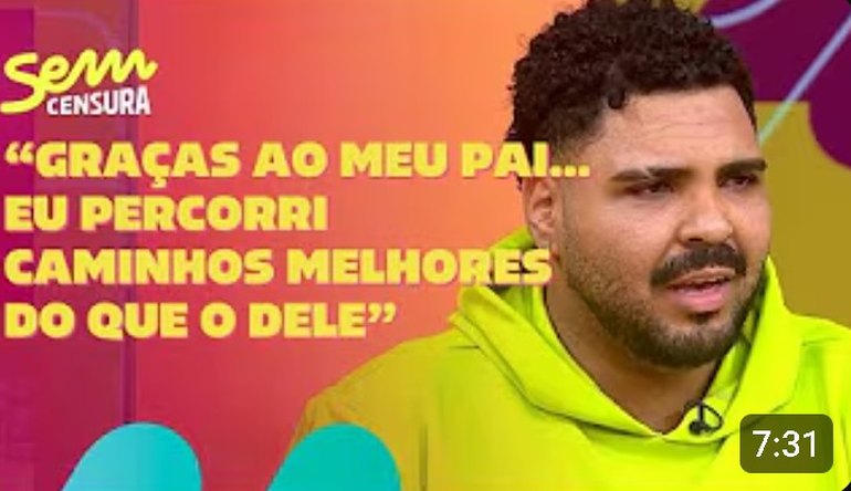 Sem Censura | Paulo Vieira conta como sua relação com o pai inspirou ‘Pablo e Luisão’