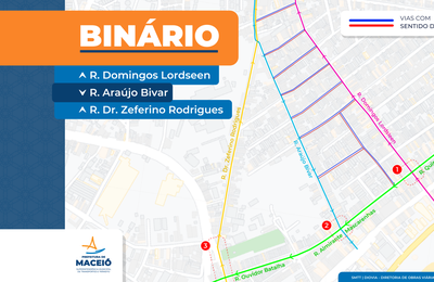 Novo binário altera trânsito na Pajuçara a partir deste sábado