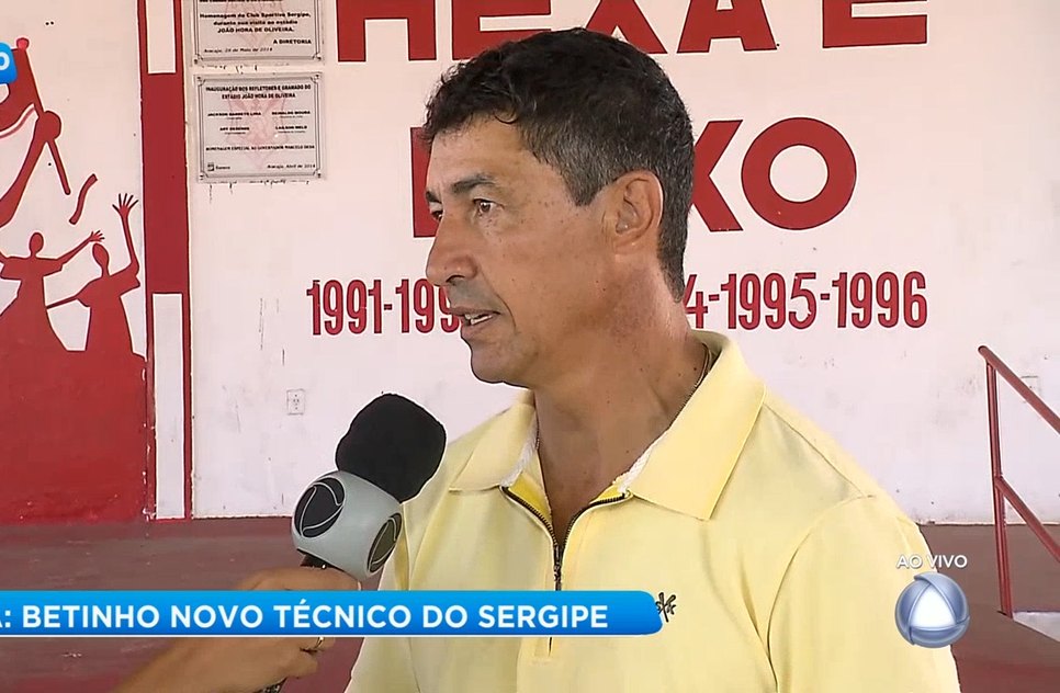 Betinho é o novo técnico do Sergipe 