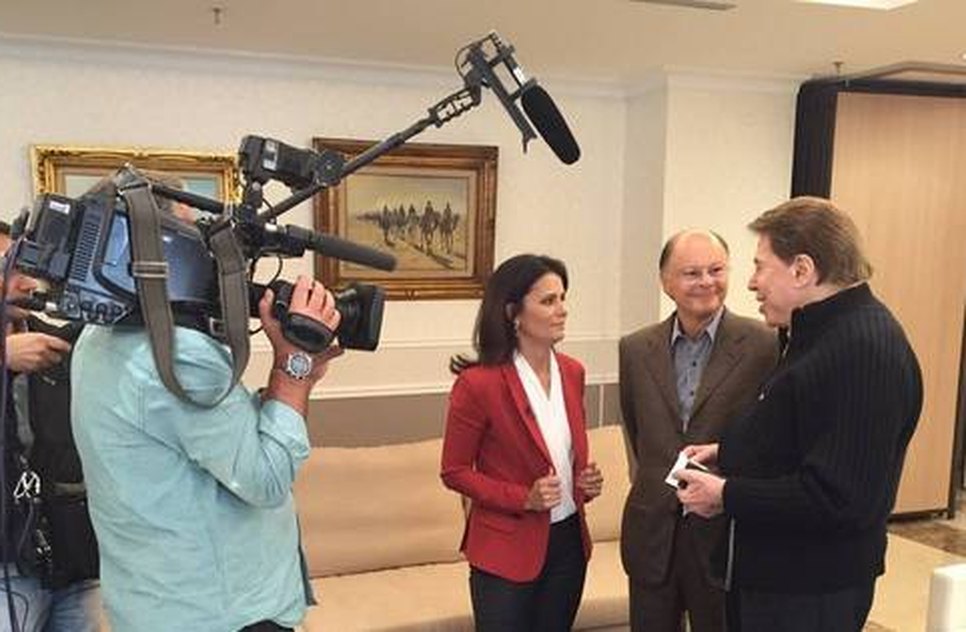 Silvio Santos visita templo de Salomão - Foto: Divulgação