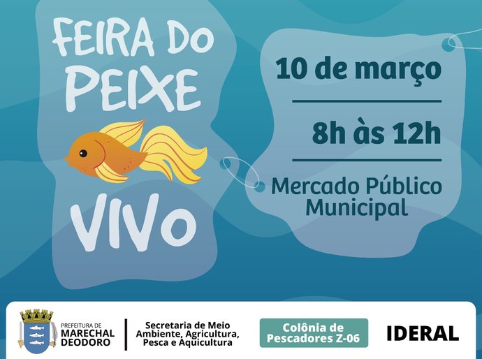 Marechal Deodoro recebe Feira do Peixe Vivo nesta sexta-feira (10)