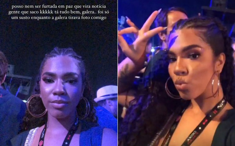 Maria, do &#8216;BBB 22&#8217;, é furtada na Sapucaí: &#8216;Foi só um susto&#8217;