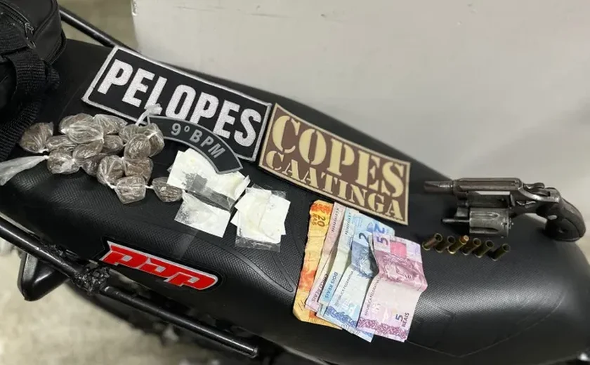 PM de Alagoas Retira 20 Armas e 14 Kg de Drogas das Ruas