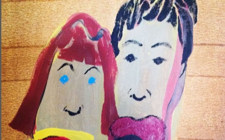 Roberto de Carvalho mostra pintura feita por Rita Lee do rosto do casal; veja imagem