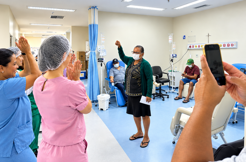 Após tratamento no Hospital Metropolitano, alagoana é curada do mesmo câncer que vitimou o cantor Netinho
