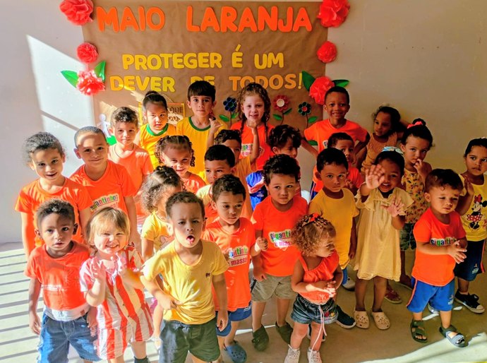 Maio Laranja: Igeve fortalece campanha com atividades educativas em 10 unidades Gigantinhos de Maceió