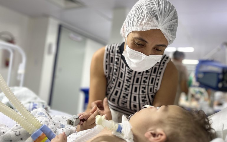 No HGE, bebê com cardiopatia é beneficiado pelo Projeto Respirar para futura retirada de traqueostomia