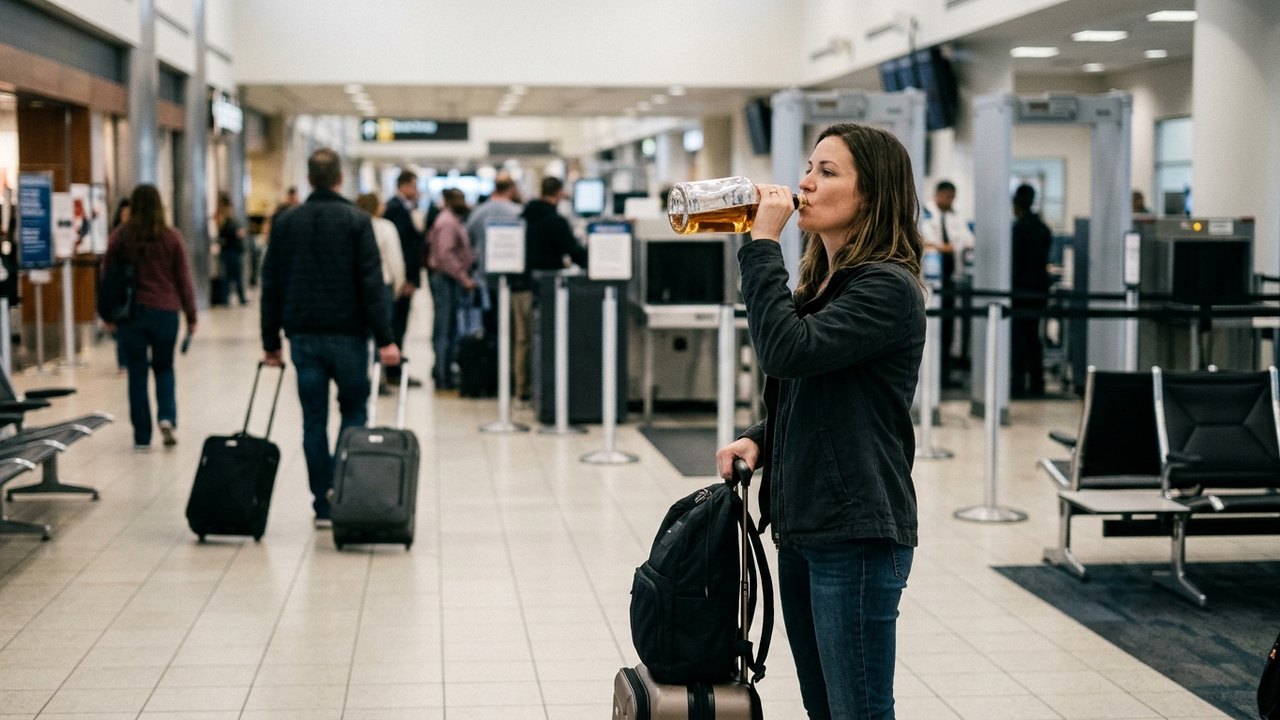 Mulher bebe quase uma garrafa inteira de tequila para evitar descarte em aeroporto dos EUA