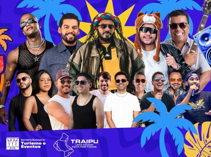 Prefeitura divulga atrações do Traipu Folia 2026