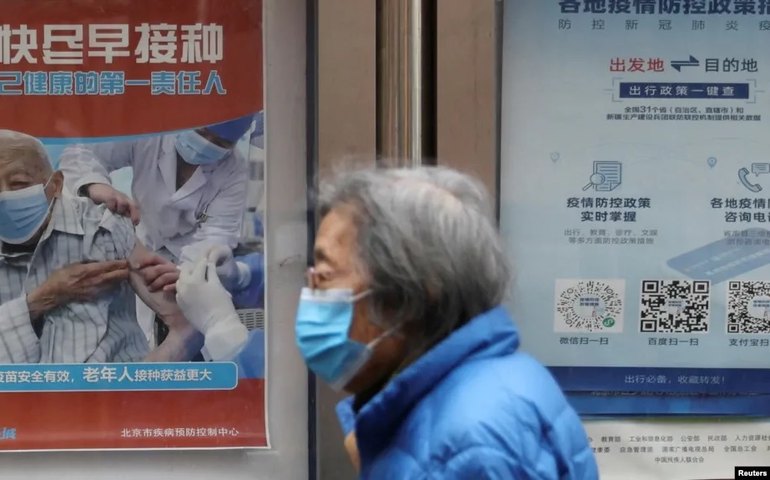 China impulsiona ações de vacinação, mas idosos ainda estão relutantes