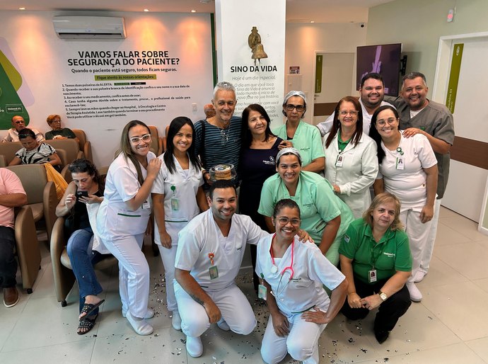Sino da vida ecoa mais uma vez na Oncologia e Centro de Terapia Assistida da Unimed Maceió