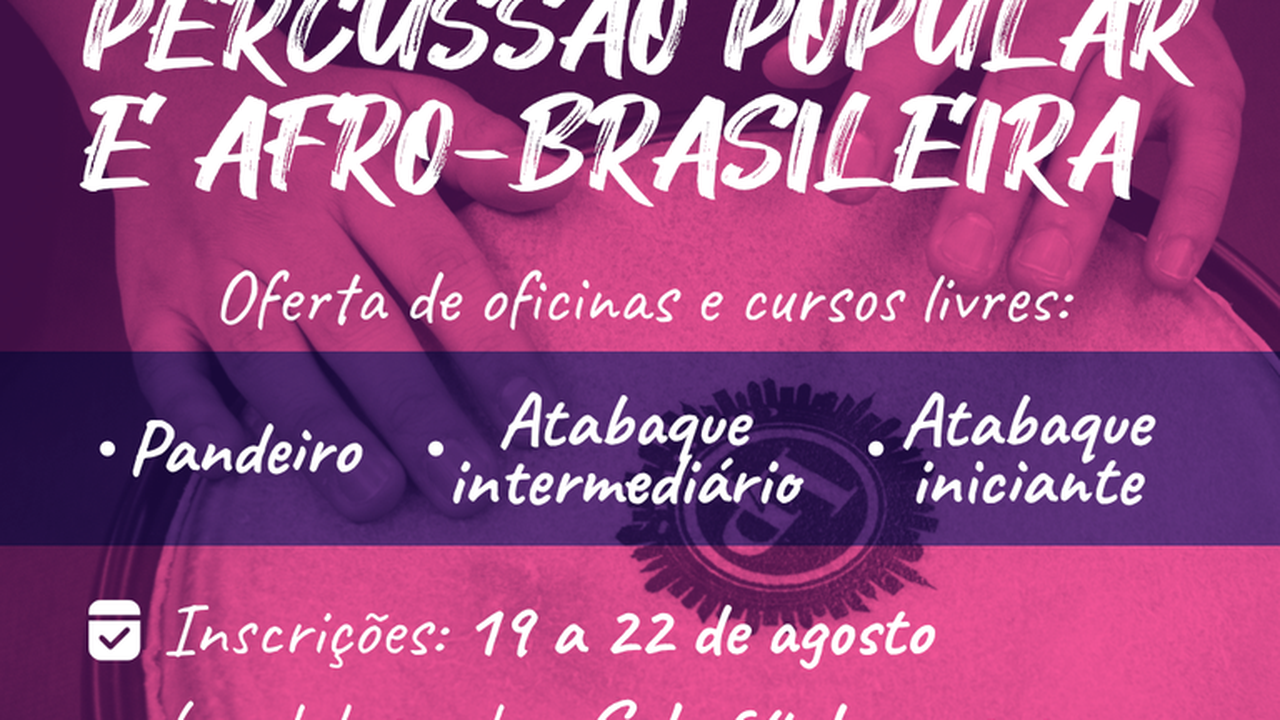 Ufal lança Laboratório de Percussão Popular e Afro-brasileira
