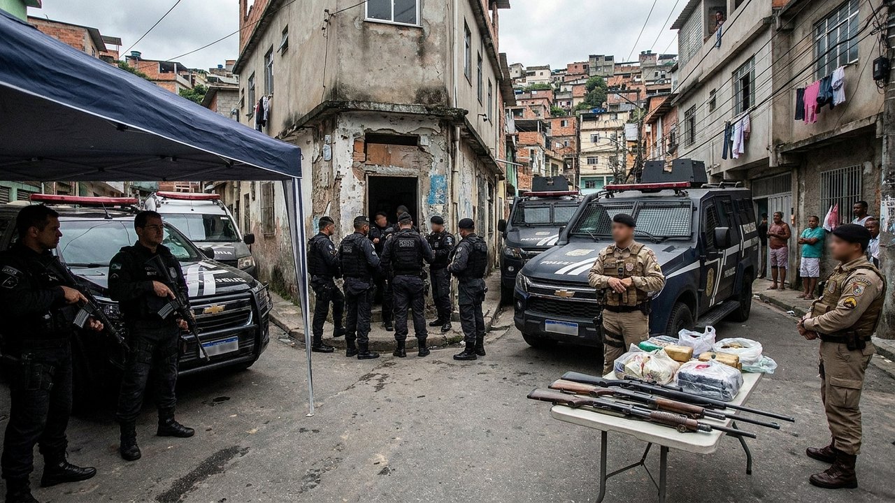 Esquema de tráfico de drogas e armas do CV com a participação de PMs é alvo de operação da Polícia Civil
