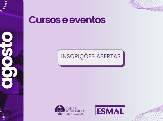 Agosto na Esmal: confira a programação de cursos e eventos