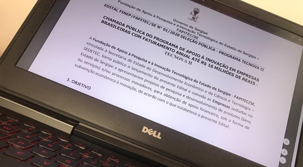 EDITAL FAPITEC  / Foto: Ascom/Fapitec