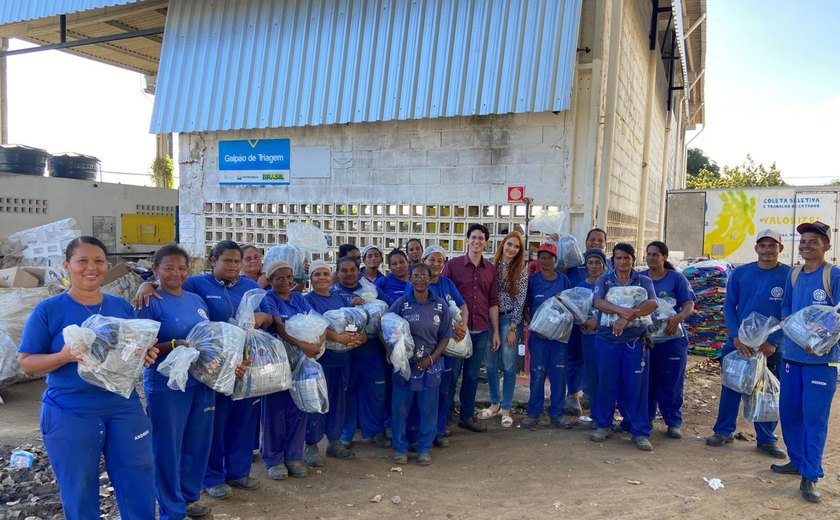 Secretaria do Trabalho entrega 630 kits de EPI’s para catadores do Programa Catamais Alagoas