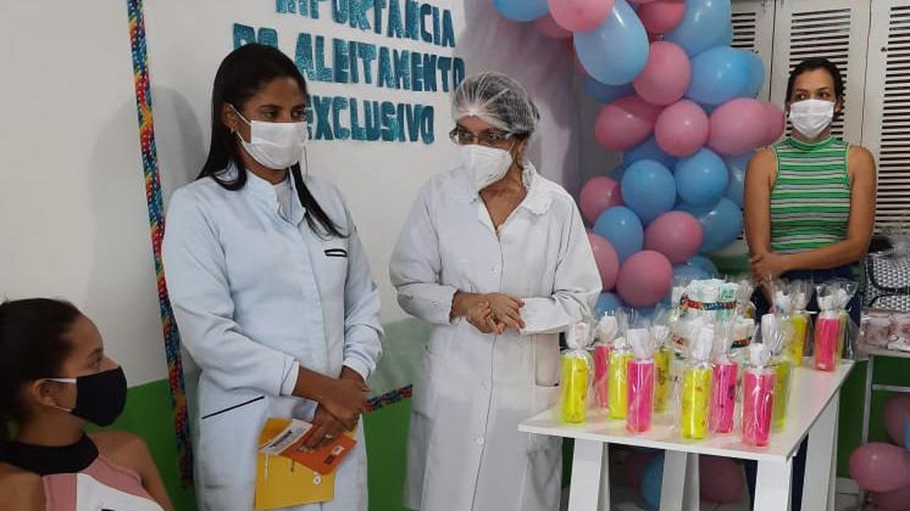 Saúde de Branquinha realiza palestra com gestantes sobre aleitamento materno
