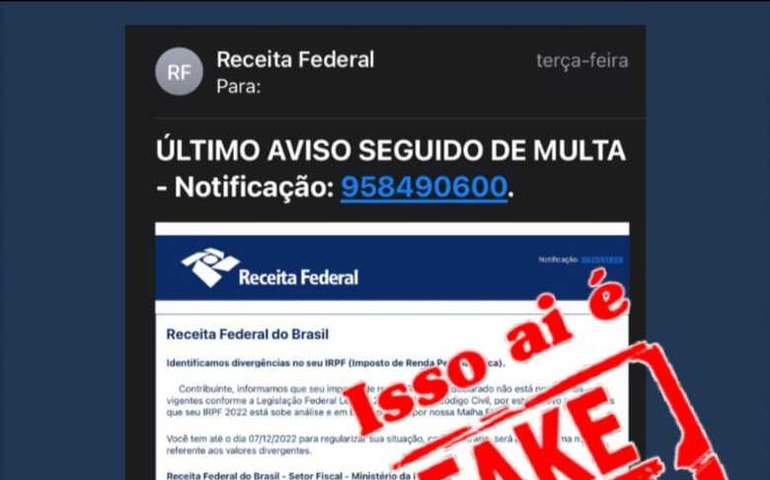 Sindilojas Arapiraca orienta sobre golpe que utiliza falsa mensagem da Receita Federal