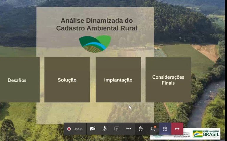 IMA representa Alagoas em reunião nacional sobre novo sistema de análises do CAR