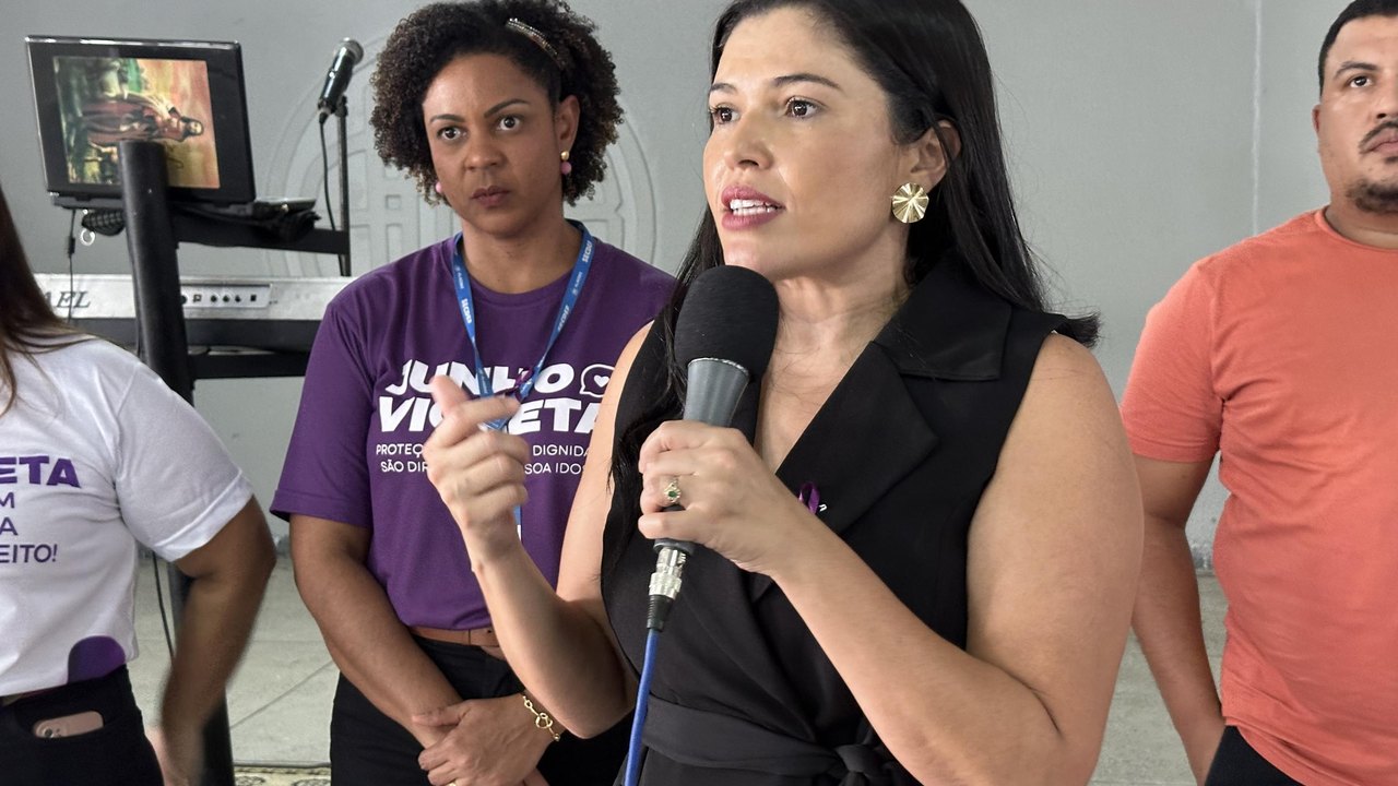 Saúde do Idoso:  Rede de Atenção às Violências participa ação em Palmeira dos Índios, alusiva ao Junho Violeta