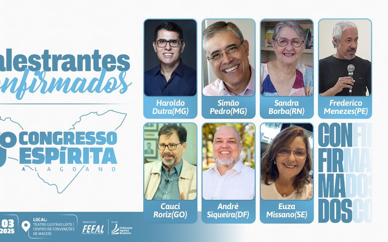 9º Congresso Espírita Alagoano promete reunir espiritualidade, sustentabilidade e grandes nomes do Espiritismo