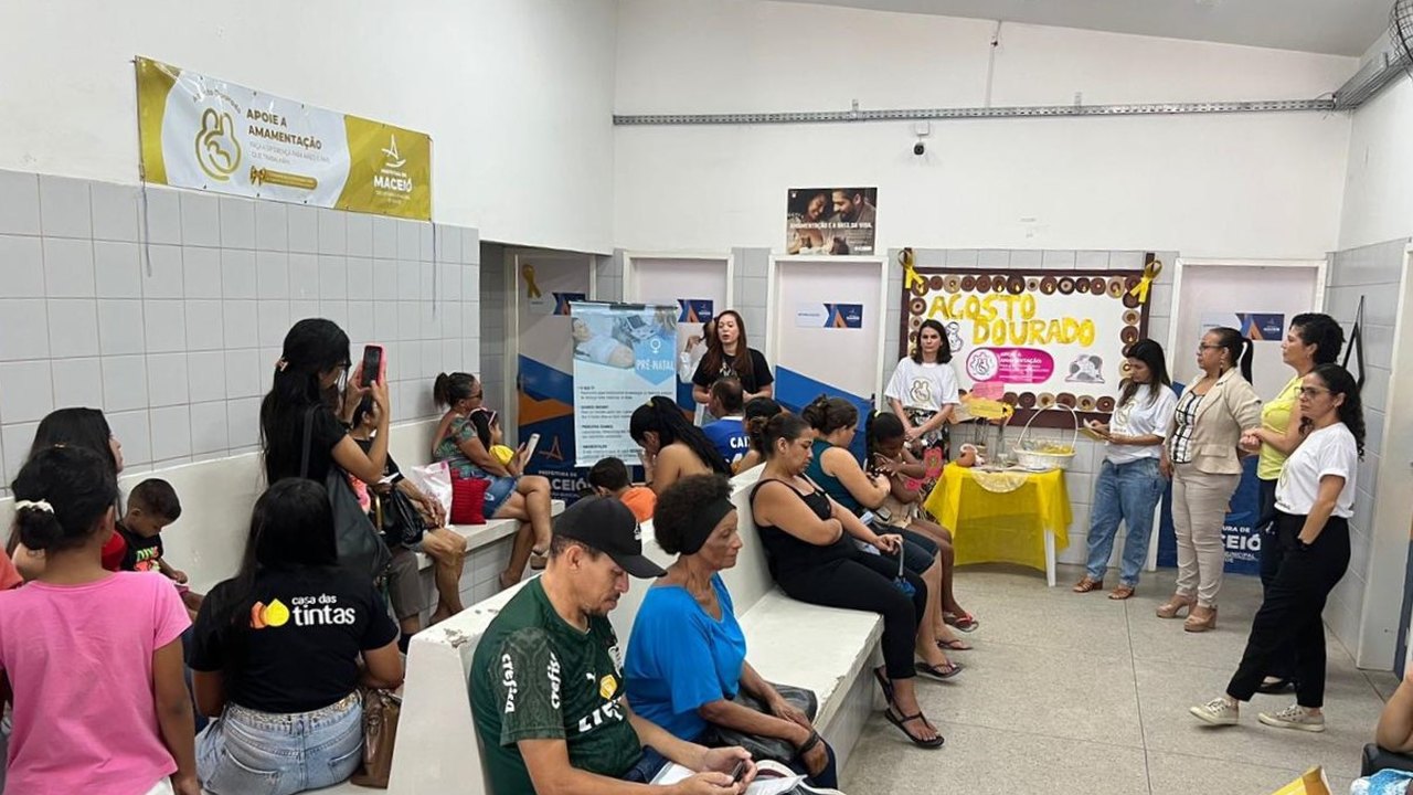 Unidades de Saúde de Maceió sensibilizam usuários  sobre benefícios do leite materno
