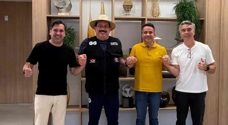 Da esquerda para a direita: Isnaldo Bulhões, Gilberto Gonçalves, Paulo Dantas e Rafael Brito. - Foto: Reprodução/Instagram
