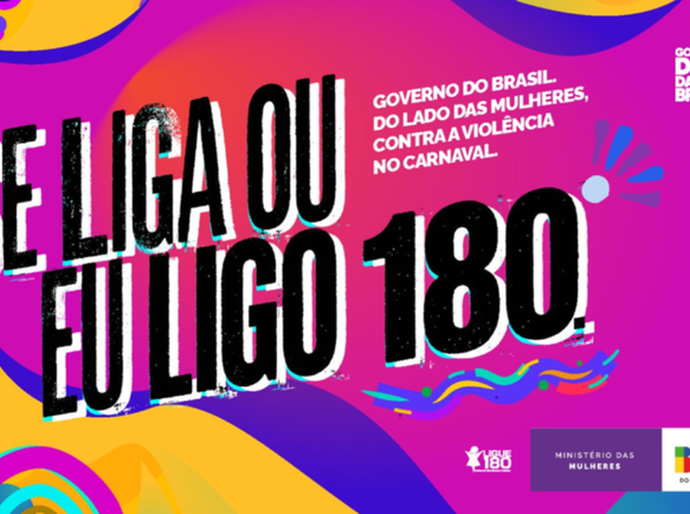 Ministério do Turismo adere à campanha nacional “Se liga ou eu ligo 180” no Carnaval 2026