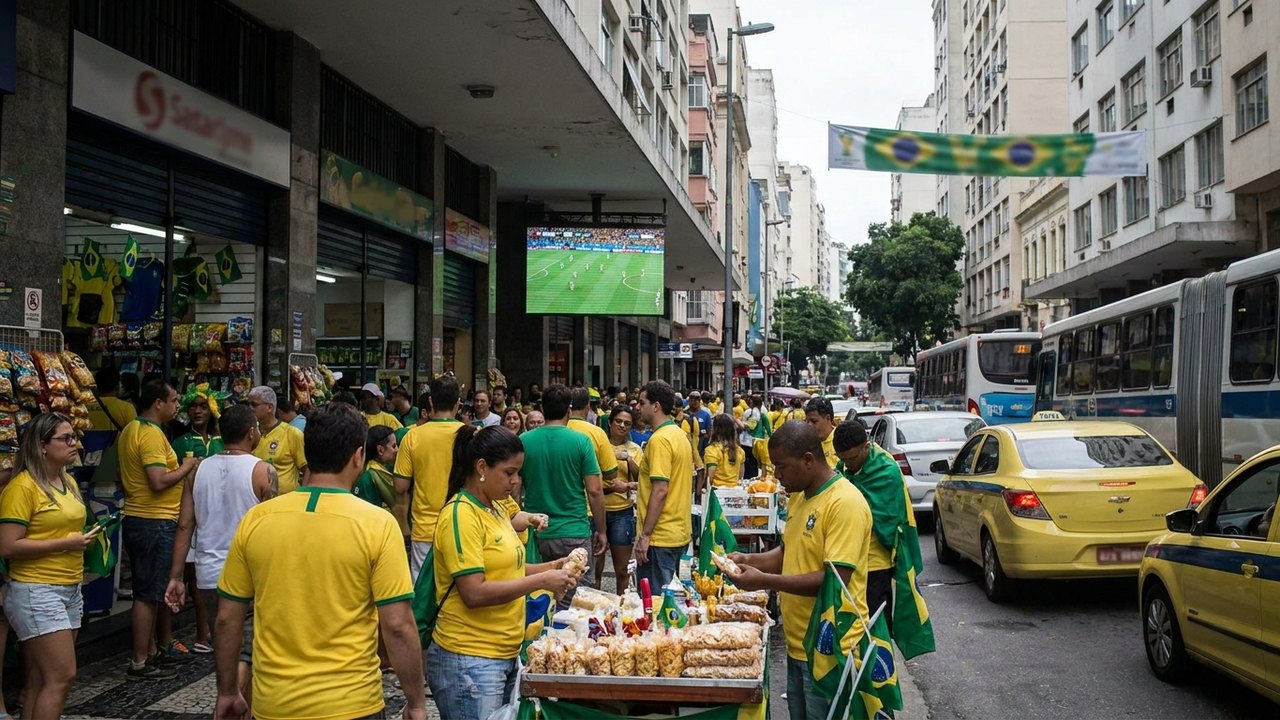 Brasil na Copa: veja como funcionarão comércio e serviços no RJ nesta segunda-feira