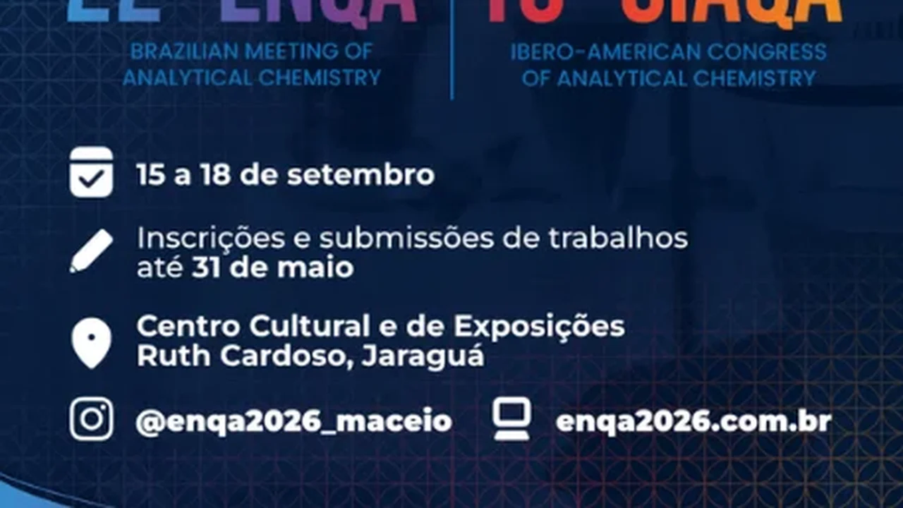 Maceió é palco do 22º Encontro Nacional em Química Analítica