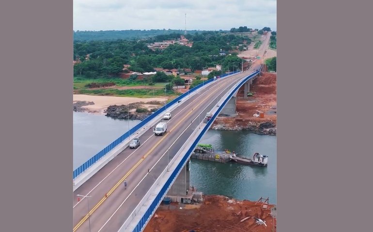 Ponte entre Tocantins e Maranhão é reinaugurada um ano após desabamento