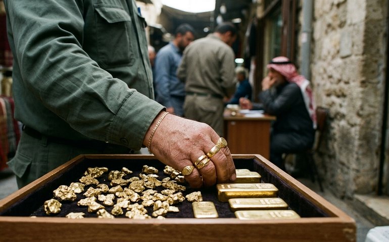 Ouro recua e devolve ganhos semanais em meio a tensões no Oriente Médio
