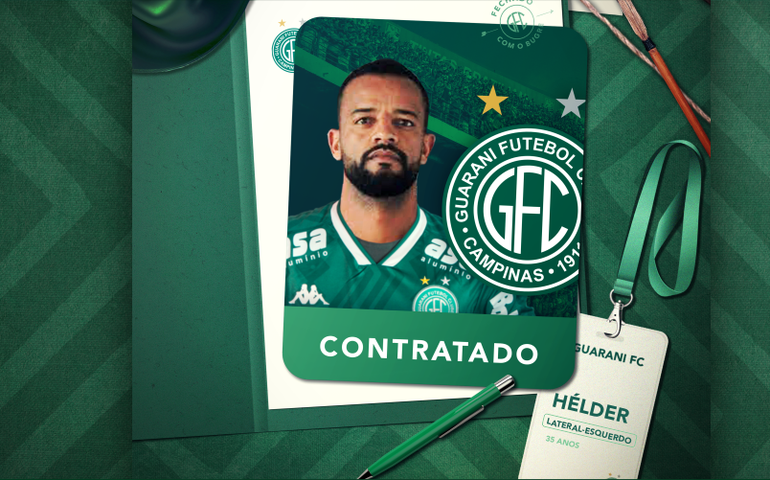 Guarani libera lateral Hélder, que acerta com Remo; Pablo Thomaz também deixa o clube