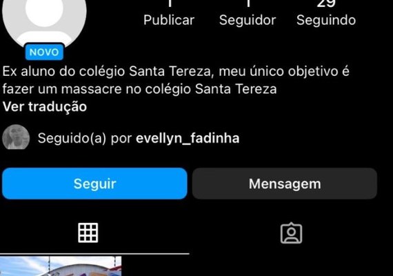 Adolescente confessa ter ameaçado massacre em escola no Vergel do Lago