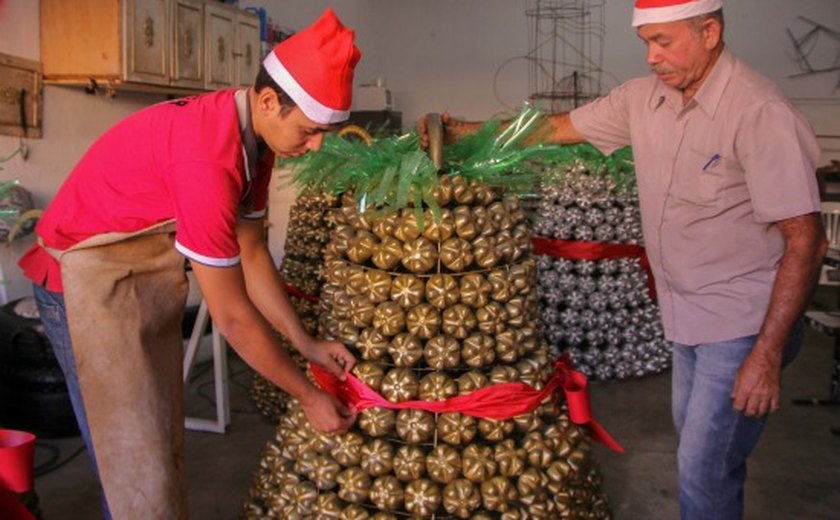 Artistas plásticos e artesãos de Arapiraca dão toque mágico ao Natal