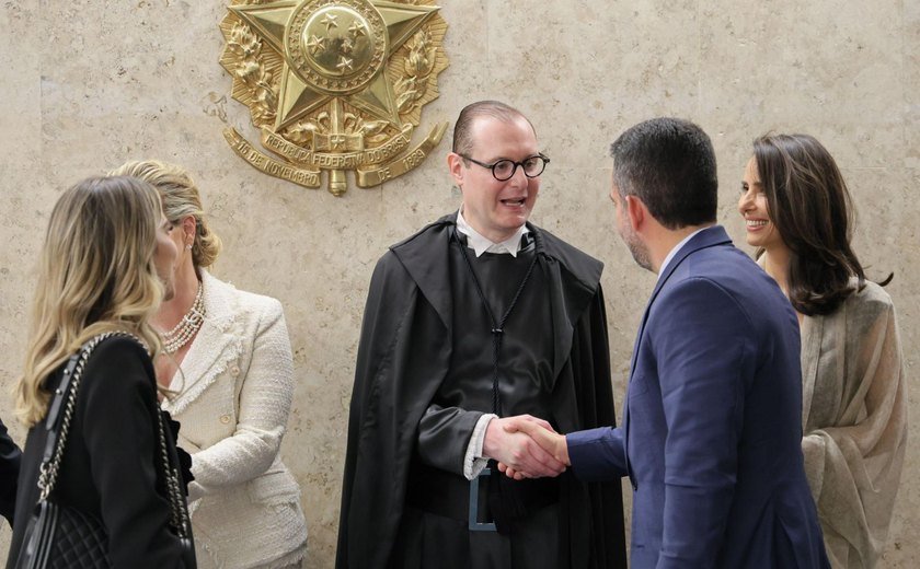 Paulo Dantas participa da posse do ministro Zanin no STF