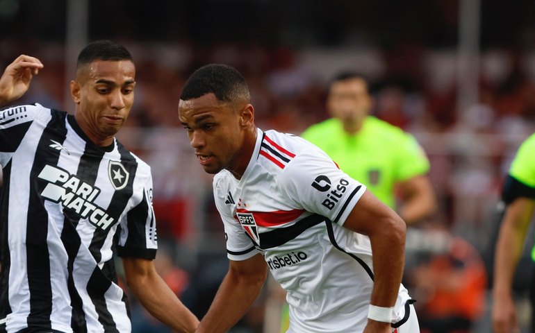São Paulo põe Lucas Moura e Calleri só no segundo tempo e empata com o Botafogo no Morumbi