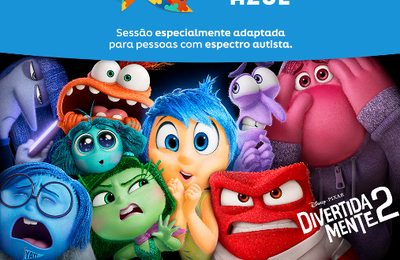 Kinoplex Azul: sessão adaptada para autistas deste mês irá exibir ‘’Divertida Mente 2’’