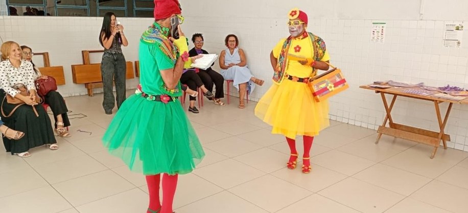 Peça sobre combate a violência contra mulher. Foto: Ascom Semdes