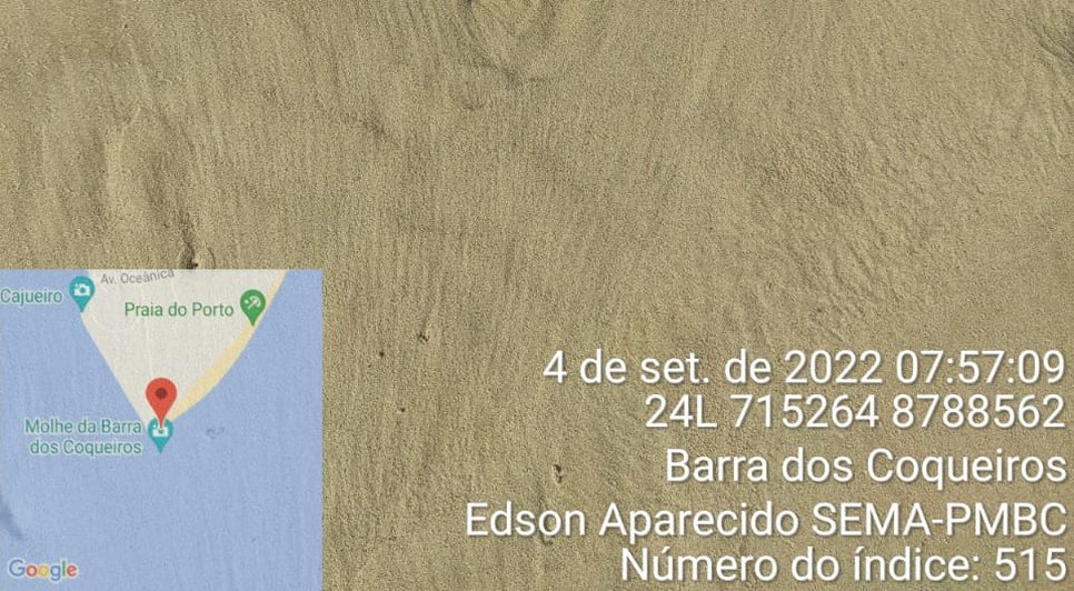 Fragmentos e pelotas de óleo são encontrados no Litoral Norte de Sergipe