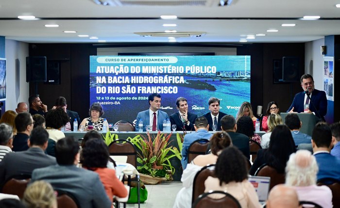 Participaram da capacitação os promotores de Justiça Alberto Fonseca, Lavínia Fragoso e Kleber Valadares, todos com atuação na proteção ao meio ambiente