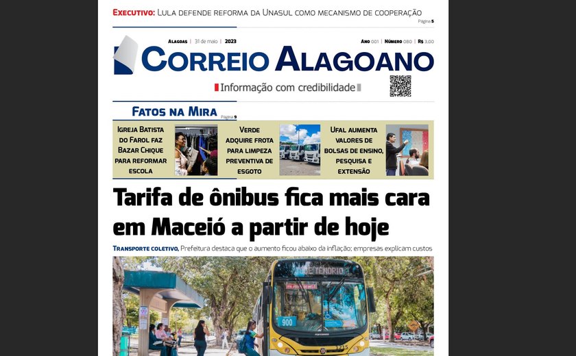 Tarifa de ônibus fica mais cara em Maceió a partir de hoje