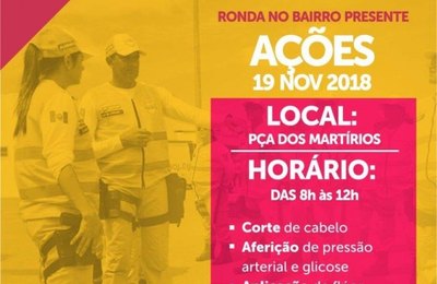 Ronda no Bairro leva ações de cidadania à população nesta segunda