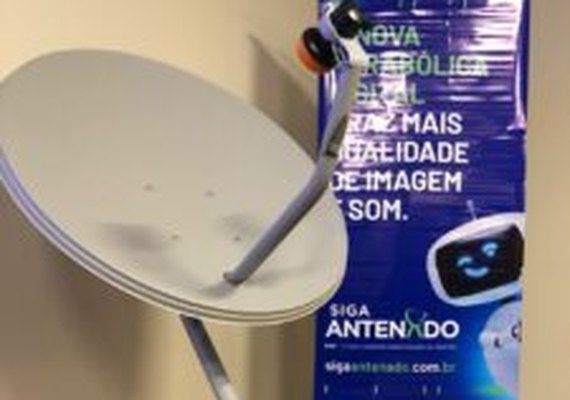 População de baixa renda ganha ﻿kits com parabólica digital