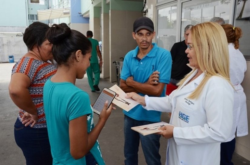 Central de Transplantes de Órgãos realiza ação de conscientização no HGE