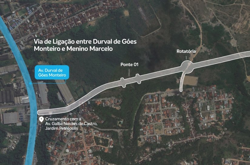 Via de ligação entre Menino Marcelo e de Góes Monteiro começa a ser construída