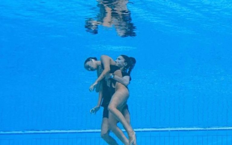 Nadadora resgatada ficou 2 minutos sem respirar e tem histórico de desmaios