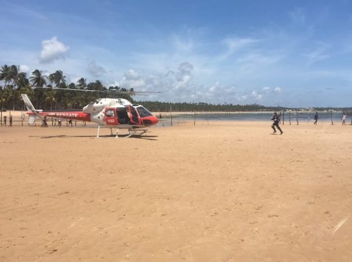 Aeromédico do Samu participa da Operação Verão da SSP