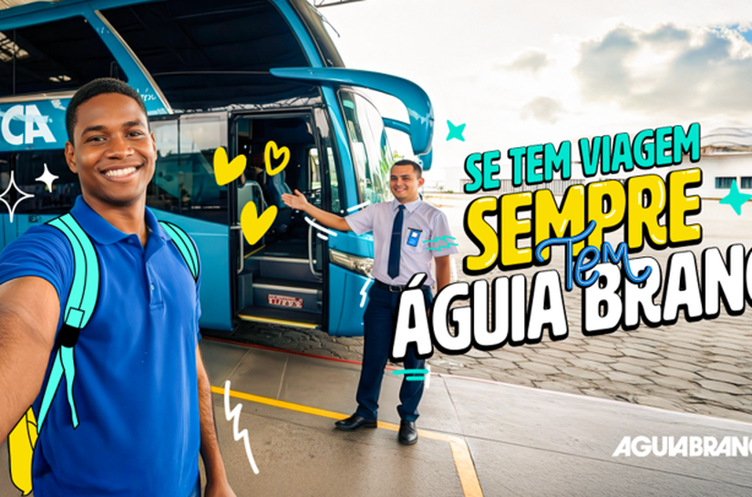 Viação Águia Branca lança campanha “Sempre Tem” para incentivar viagens no verão 2026