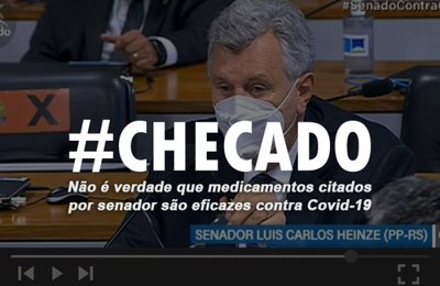 Medicamentos defendidos por senador não são eficazes contra Covid-19